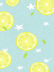 柠檬水果背景图片素材