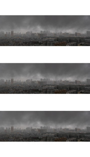 暴雨中的城市图片