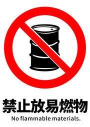 禁止放易燃物图标设计素材