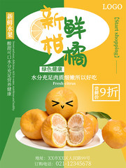 新鲜柑橘海报