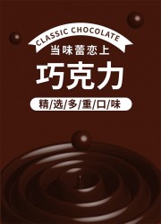 巧克力美食海报