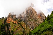 山峰峡谷风景图片素材