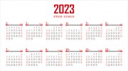 2023兔年日历设计素材