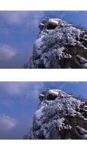 鸡公山报晓峰雪景图片下载
