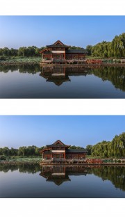 大明湖藕香榭风景图片