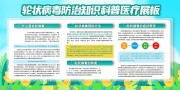 清新轮状病毒防治知识科普宣传栏