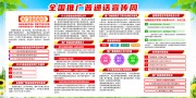 全国推广普通话宣传周宣传栏