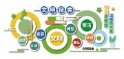 校园文明宿舍文化墙形象墙