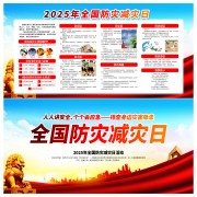 2025全国减灾防灾日主题板报