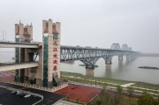 雄伟壮观的九江长江大桥风景