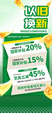 以旧换新国补活动海报图片素材
