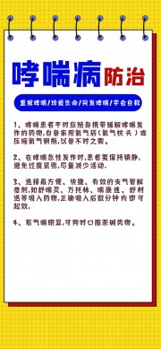 哮喘病防治宣传挂图图片