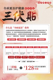 冬病夏治三伏贴中医养生海报