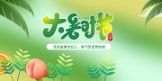 小清新大暑二十四节气展板