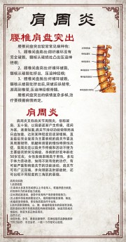 中国风肩周炎宣传海报