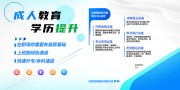 成人学历提升展板