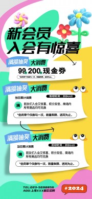 会员入会营销海报图片素材