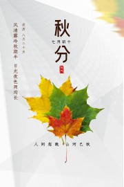 秋分节气海报