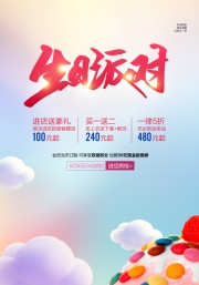 生日派对海报图片下载