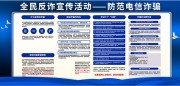 全民反诈宣传预防电信诈骗展板