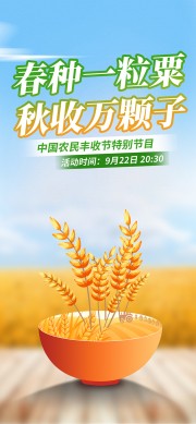 中国农民丰收节海报设计