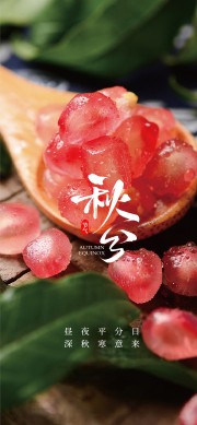 秋分节气海报素材下载