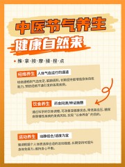创意风中医养生小红书封面海报