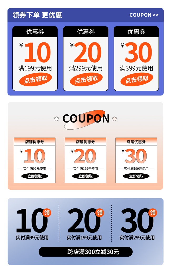 店铺优惠券设计图片下载