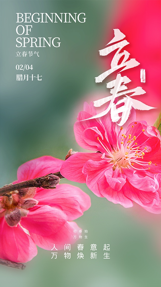 立春节气海报