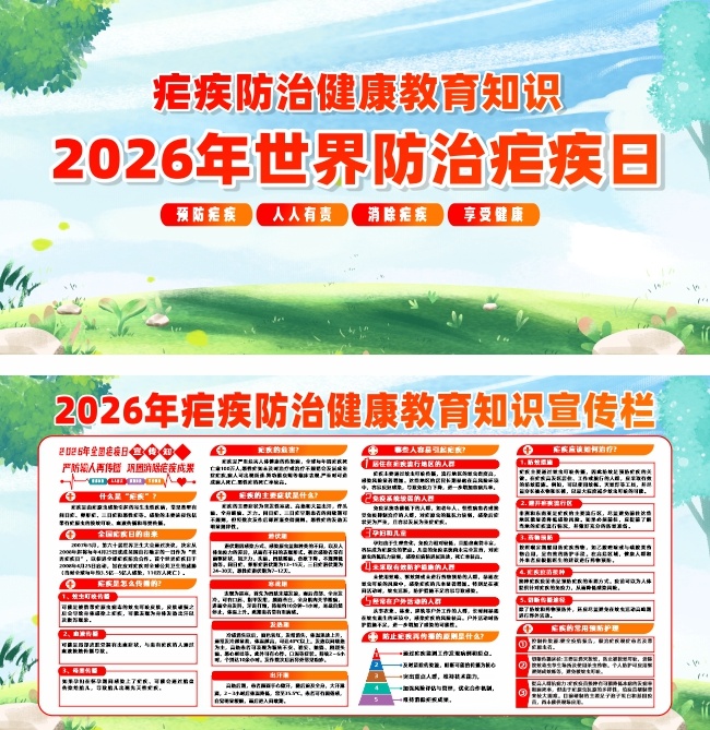 4月25日世界防治疟疾日医疗展板