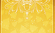 金黄质感的花纹