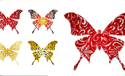 蝴蝶图案4个