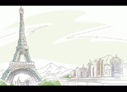 矢量巴黎埃菲尔铁塔